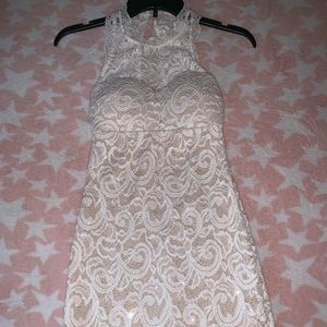 MACYS WHITE LACE DRESS!!